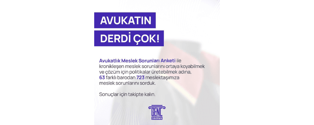 Avukatlık Meslek Sorunları Anketi Kamuoyuyla Paylaşıldı - avukatlik-meslek-sorunlari-anketi-kamuoyuyla-paylasildi