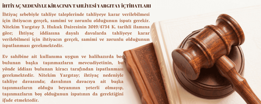 İhtiyaç Nedeniyle Kiracının Tahliyesi Yargıtay Kararları - ihtiyac-nedeniyle-kiracinin-tahliyesi-yargitay-kararlari-1